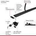BMW X5 (E70) 2007-2013 Arası ile Uyumlu HOOK Model Ara Atkı Tavan Barı Siyah 2 Adet