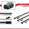 Jeep Cherokee 3 (KJ) 2002-2007 Arası ile Uyumlu BASIC Model Ara Atkı Tavan Barı Gri 3 Adet