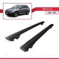 BMW X5 (E70) 2007-2013 Arası ile Uyumlu HOOK Model Ara Atkı Tavan Barı Siyah 2 Adet