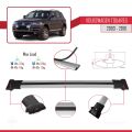 Volkswagen Touareg (7L) 2002-2010 Arası ile Uyumlu FLY Model Ara Atkı Tavan Barı Gri 3 Adet