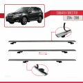 Subaru Forester 4 (SJ) 2014-2018 Arası ile Uyumlu BASIC Model Ara Atkı Tavan Barı Gri 3 Adet