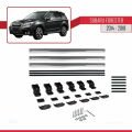 Subaru Forester 4 (SJ) 2014-2018 Arası ile Uyumlu BASIC Model Ara Atkı Tavan Barı Gri 3 Adet