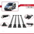Opel Combo D 2012-2018 Arası ile Uyumlu FLY Model Ara Atkı Tavan Barı Gri 4 Adet
