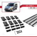 Opel Combo D 2012-2018 Arası ile Uyumlu FLY Model Ara Atkı Tavan Barı Gri 4 Adet
