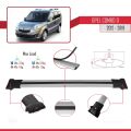 Opel Combo D 2012-2018 Arası ile Uyumlu FLY Model Ara Atkı Tavan Barı Gri 4 Adet