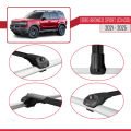 Ford Bronco Sport (CX430) 2021 ve Sonrası ile Uyumlu ACE-1 Ara Atkı Tavan Barı Siyah 3 Adet