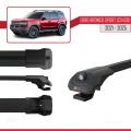 Ford Bronco Sport (CX430) 2021 ve Sonrası ile Uyumlu ACE-1 Ara Atkı Tavan Barı Siyah 3 Adet