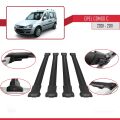 Opel Combo C 2001-2011 Arası ile Uyumlu FLY Model Ara Atkı Tavan Barı Siyah 4 Adet