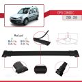 Opel Combo C 2001-2011 Arası ile Uyumlu FLY Model Ara Atkı Tavan Barı Siyah 4 Adet
