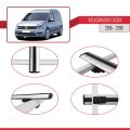 Volkswagen Caddy 3 (SA) 2015-2019 Arası ile Uyumlu BASIC Model Ara Atkı Tavan Barı Gri 3 Adet