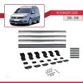 Volkswagen Caddy 3 (SA) 2015-2019 Arası ile Uyumlu BASIC Model Ara Atkı Tavan Barı Gri 3 Adet