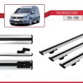 Volkswagen Caddy 3 (SA) 2015-2019 Arası ile Uyumlu BASIC Model Ara Atkı Tavan Barı Gri 3 Adet