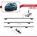 Volkswagen Sharan 2 (7N) 2010-2022 Arası ile Uyumlu BASIC Model Ara Atkı Tavan Barı Gri 2 Adet