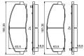 BOSCH 0986494769 | Fren Balata Ön 14-16 Freemont 2.0Jtd