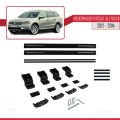 Volkswagen Passat B7 (3C) Alltrack 2012-2014 Arası ile Uyumlu BASIC Model Ara Atkı Tavan Barı Siyah 2 Adet