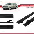 Volkswagen Passat B7 (3C) Alltrack 2012-2014 Arası ile Uyumlu BASIC Model Ara Atkı Tavan Barı Siyah 2 Adet