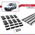 Opel Combo C 2001-2011 Arası ile Uyumlu FLY Model Ara Atkı Tavan Barı Gri 4 Adet