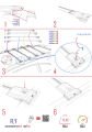 Ford Transit/Tourneo Courier Post-Facelift 2018-2022 Arası ile Uyumlu FLY Model Ara Atkı Tavan Barı Siyah 4 Adet