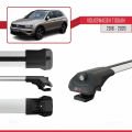 Volkswagen Tiguan 2 (AD1) Pre-Facelift 2016-2020 Arası ile Uyumlu ACE-1 Ara Atkı Tavan Barı Gri 3 Adet