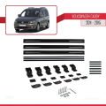 Volkswagen Caddy 3 (2K) 2011-2015 Arası ile Uyumlu BASIC Model Ara Atkı Tavan Barı Siyah 3 Adet