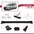 Dacia Logan 2 MCV (K52) 2007-2012 Arası ile Uyumlu FLY Model Ara Atkı Tavan Barı Siyah 3 Adet