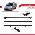 Opel Combo D 2012-2018 Arası ile Uyumlu BASIC Model Ara Atkı Tavan Barı Siyah 3 Adet