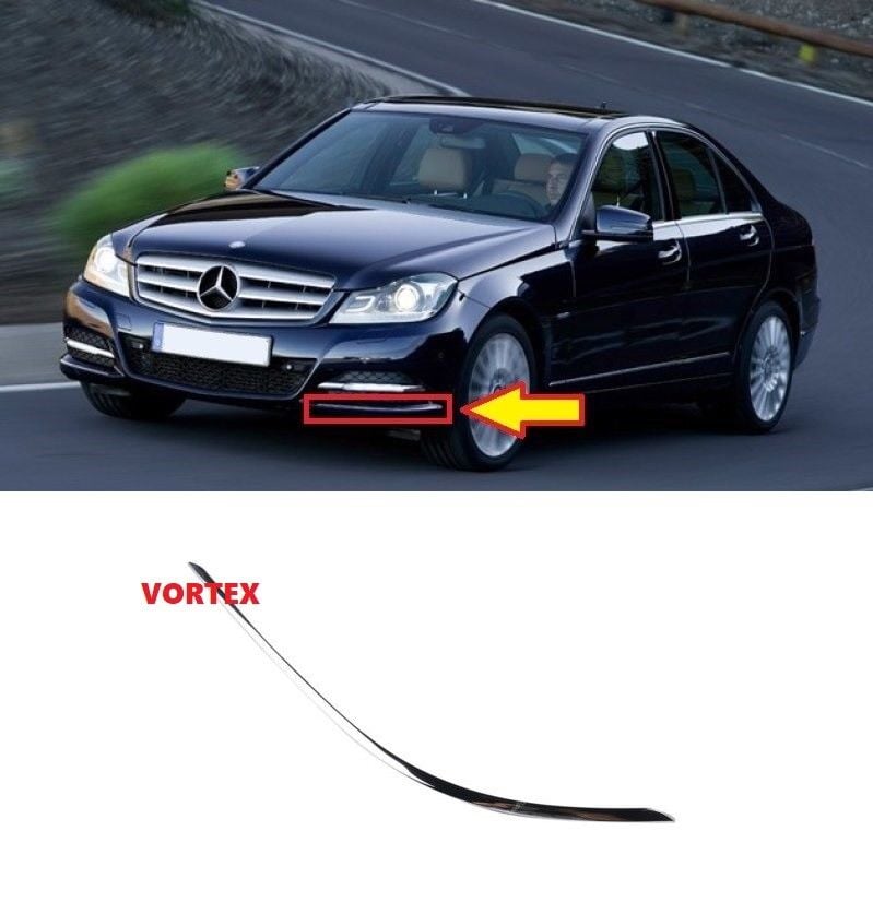 Mercedes W204 Ön Tampon Nikelajı Sol 2011 Sonrası Uyumlu