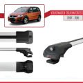 Volkswagen Touran Cross 2007-2010 Arası ile Uyumlu ACE-1 Ara Atkı Tavan Barı Gri 2 Adet