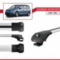 Volkswagen Touran (1T) Post-Facelift 2010-2015 Arası ile Uyumlu ACE-1 Ara Atkı Tavan Barı Gri 2 Adet