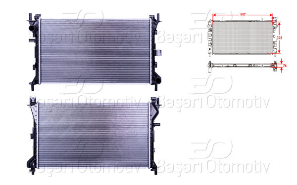 Ford Focus 1998-2003 Benzin-Dizel Su Radyatörü