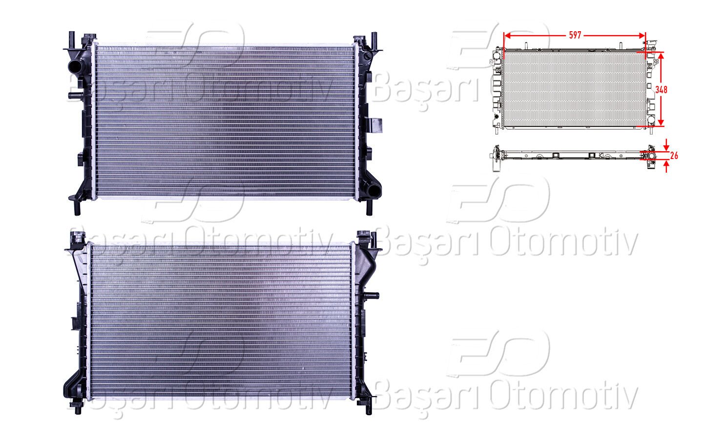 Ford Focus 1998-2003 Benzin-Dizel Su Radyatörü