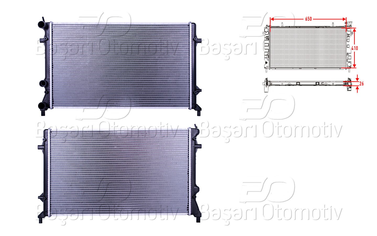 Volkswagen Jetta 4 1.6 2.0 Su Radyatörü