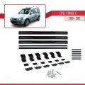 Opel Combo C 2001-2011 Arası ile Uyumlu BASIC Model Ara Atkı Tavan Barı Siyah 3 Adet