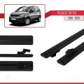 Peugeot Rifter 2019-2022 Arası ile Uyumlu BASIC Model Ara Atkı Tavan Barı Siyah 2 Adet