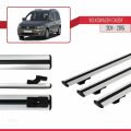 Volkswagen Caddy 3 (2K) 2011-2015 Arası ile Uyumlu BASIC Model Ara Atkı Tavan Barı Gri 3 Adet