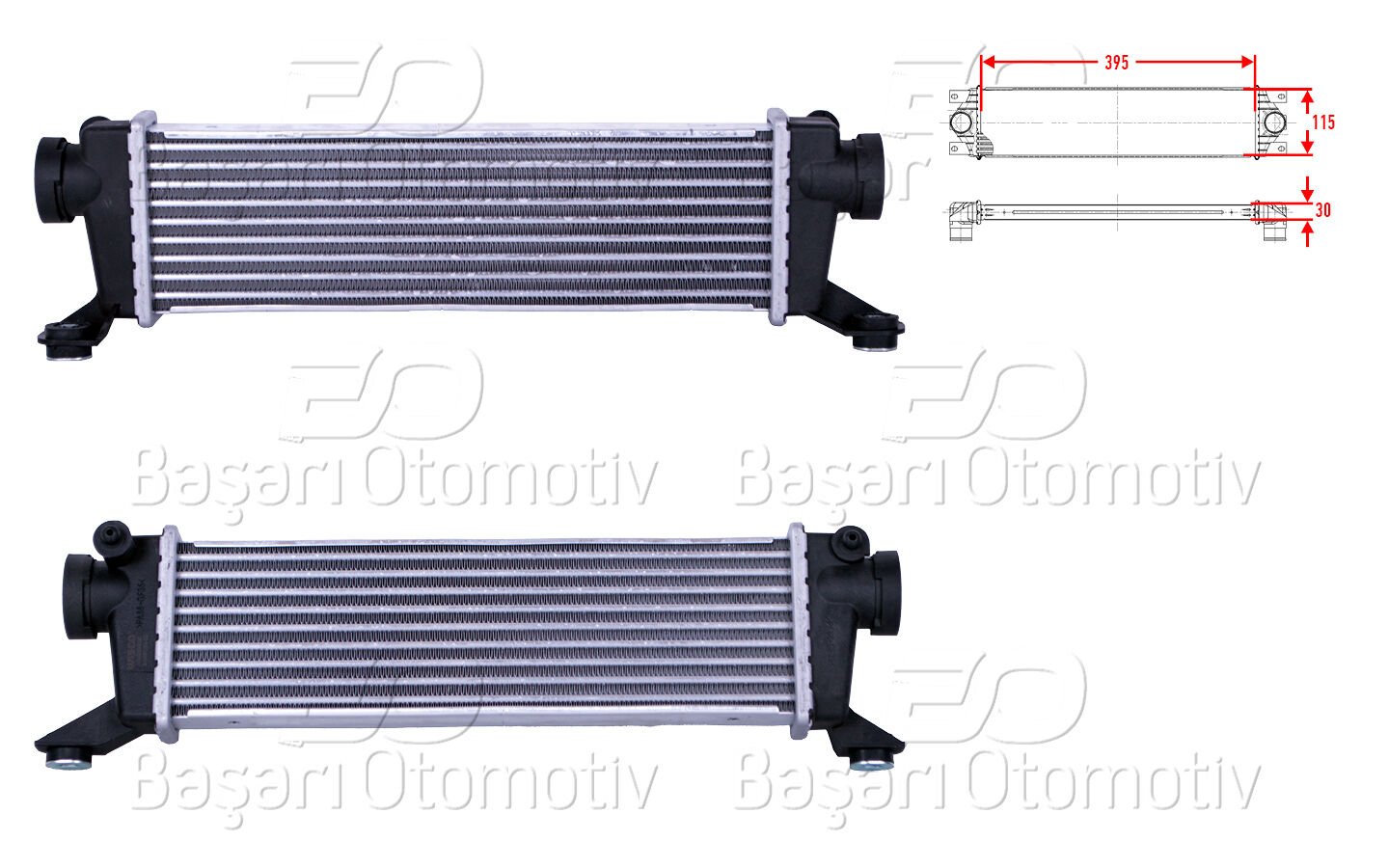 Mercedes-Benz A160 CDI A170 CDI W168 1998 - 2004 Vaneo 414 1.6 2002 - 2005 Turbo Radyatörü (Intercooler)