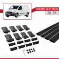 Mercedes Vito 2 (W639) Post-Facelift 2010-2014 Arası ile Uyumlu FLY Model Ara Atkı Tavan Barı Siyah 4 Adet