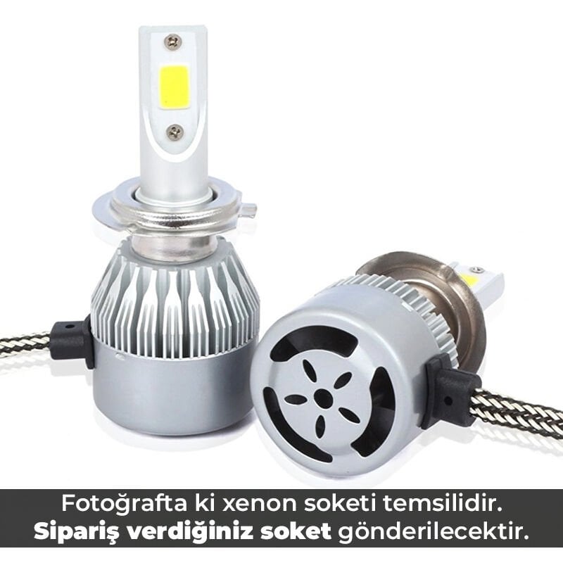 H9 Mach Led Xenon Ampul Beyaz 12V / 36W / 6400Lumens