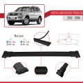 Toyota Land Cruiser Prado (J120) 2002-2006 Arası ile Uyumlu FLY Model Ara Atkı Tavan Barı Siyah 2 Adet