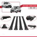 Ford Transit/Tourneo Courier Pre-Facelift 2014-2017 Arası ile Uyumlu FLY Model Ara Atkı Tavan Barı Siyah 4 Adet