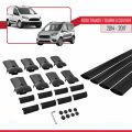 Ford Transit/Tourneo Courier Pre-Facelift 2014-2017 Arası ile Uyumlu FLY Model Ara Atkı Tavan Barı Siyah 4 Adet