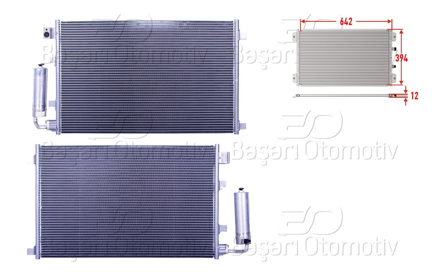 Nissan Qashqai 2007 ve Sonrası Uyumlu Klima Radyatörü