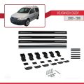Volkswagen Caddy 3 (2K) 2003-2010 Arası ile Uyumlu BASIC Model Ara Atkı Tavan Barı Siyah 3 Adet