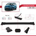 Volkswagen Sharan 2 (7N) 2010-2022 Arası ile Uyumlu FLY Model Ara Atkı Tavan Barı Siyah 3 Adet