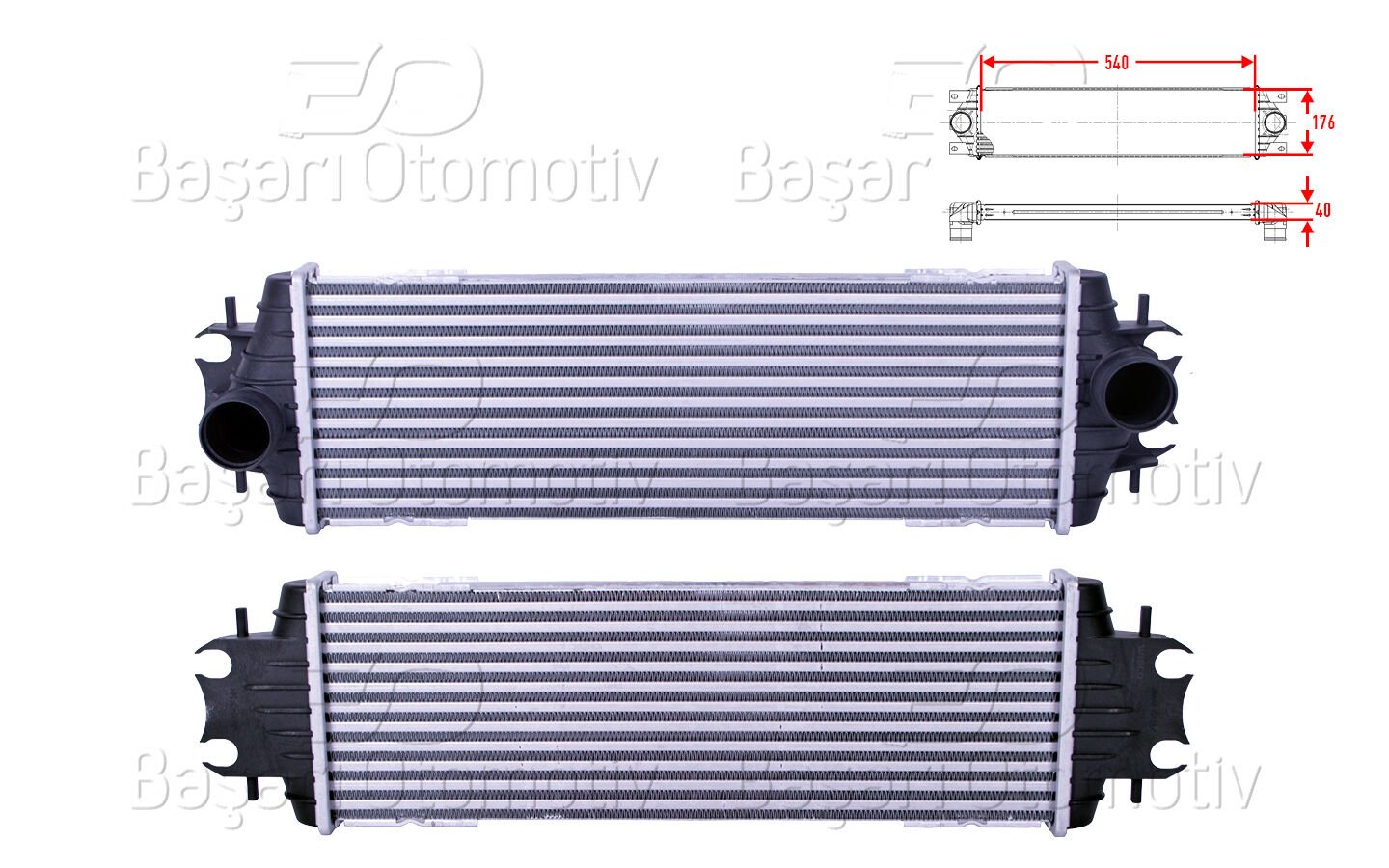 Opel Vivaro Combi Nissan Primaster Renault Trafic 2 Bus 1.9 DTI 1.9 DCI Turbo Radyatörü Intercooler