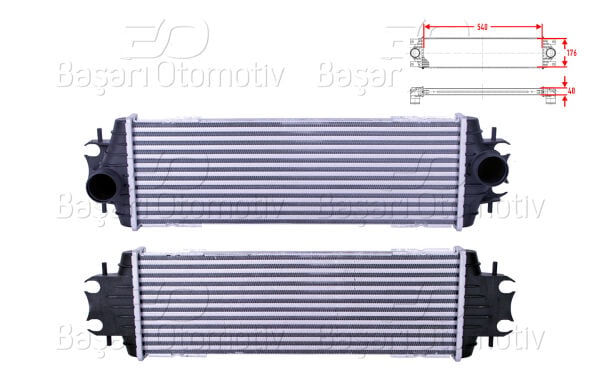 Opel Vivaro Combi Nissan Primaster Renault Trafic 2 Bus 1.9 DTI 1.9 DCI Turbo Radyatörü Intercooler