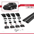 BMW X1 (E84) 2010-2015 Arası ile Uyumlu ACE-2 Ara Atkı Tavan Barı Siyah 2 Adet