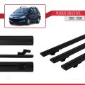 Peugeot 206 SW 2002-2008 Arası ile Uyumlu BASIC Model Ara Atkı Tavan Barı Siyah 3 Adet