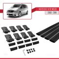 Mercedes Vito 2 (W639) Pre-Facelift 2003-2010 Arası ile Uyumlu FLY Model Ara Atkı Tavan Barı Siyah 4 Adet