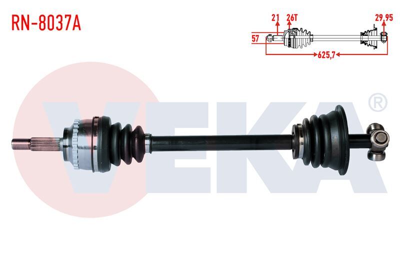 Renault Clio II 1998-2005 Komple Sol Ön Aks 1.4i 16v ABS'li